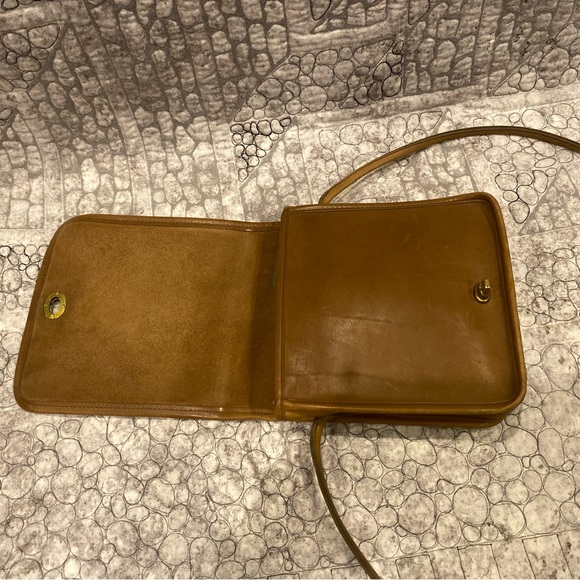 Vintage Coach Putty compact pouch crossbody purse 9620 - Picture 8 of 11